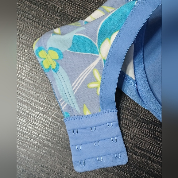 Cacique Floral Cotton Unpadded Underwire Bra 38DD - Picture 10 of 16